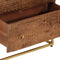 vidaXL - Ladekastje - 55x30x76 - cm - massief - mangohout - en - ijzer