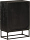 vidaXL - Ladekastje - 55x30x76 - cm - massief - mangohout - en - ijzer - zwart