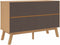 vidaXL - Ladekastje - OLDEN - massief - grenenhout - bruin