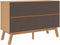 vidaXL - Ladekastje - OLDEN - massief - grenenhout - grijs - en - bruin