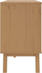 vidaXL - Ladekastje - OLDEN - massief - grenenhout - grijs - en - bruin