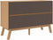 vidaXL - Ladekastje - OLDEN - massief - grenenhout - wit - en - bruin