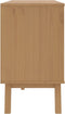 vidaXL - Ladekastje - OLDEN - massief - grenenhout - wit - en - bruin