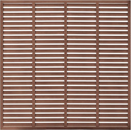 vidaXL - Lamellenhek - 180x180 - cm - HKC - grijs