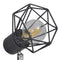 vidaXL Lamp industrieel met 2 LED's zwart