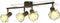 vidaXL Lamp industrieel met 4 LED's zwart