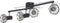 vidaXL Lamp industrieel met 4 LED's zwart