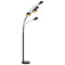vidaXL Lamp staand 5xE14 200 cm zwart en goud