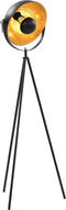 vidaXL Lamp staand E27 51 cm zwart en goud