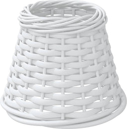 vidaXL - Lampenkap - Ø15x12 - cm - wicker - wit