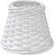 vidaXL - Lampenkap - Ø15x12 - cm - wicker - wit