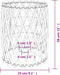 vidaXL - Lampenkap - Ø23x28 - cm - wicker