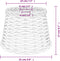 vidaXL - Lampenkap - Ø25x17 - cm - wicker - bruin