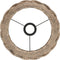 vidaXL - Lampenkap - Ø30x20 - cm - wicker - bruin