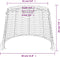vidaXL - Lampenkap - Ø30x20 - cm - wicker - wit