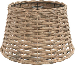 vidaXL - Lampenkap - Ø38x23 - cm - wicker - bruin