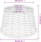 vidaXL - Lampenkap - Ø38x23 - cm - wicker - bruin