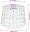 vidaXL - Lampenkap - Ø40x26 - cm - wicker - bruin