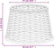 vidaXL - Lampenkap - Ø40x26 - cm - wicker - wit
