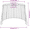 vidaXL - Lampenkap - Ø40x26 - cm - wicker - wit