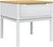 vidaXL - Lamptafel - FLORO - 55x55x54 - cm - massief - grenenhout - wit