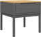 vidaXL - Lamptafel - FLORO - 55x55x54 - cm - massief - grenenhout - grijs