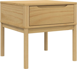 vidaXL - Lamptafel - FLORO - 55x55x54 - cm - massief - grenenhout - wasbruin