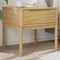 vidaXL - Lamptafel - FLORO - 55x55x54 - cm - massief - grenenhout - wasbruin