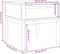 vidaXL - Lamptafel - FLORO - 55x55x54 - cm - massief - grenenhout - grijs