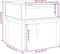 vidaXL - Lamptafel - FLORO - 55x55x54 - cm - massief - grenenhout - wasbruin