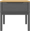 vidaXL - Lamptafel - FLORO - 55x55x54 - cm - massief - grenenhout - grijs