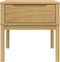 vidaXL - Lamptafel - FLORO - 55x55x54 - cm - massief - grenenhout - wasbruin