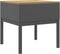 vidaXL - Lamptafel - FLORO - 55x55x54 - cm - massief - grenenhout - grijs
