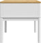 vidaXL - Lamptafel - FLORO - 55x55x54 - cm - massief - grenenhout - wit