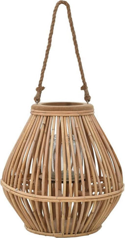 vidaXL - Lantaarnhouder - hangend - wicker - naturel