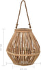 vidaXL - Lantaarnhouder - hangend - wicker - naturel