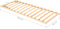 vidaXL - Lattenbodem - met - 13 - latten - en - verstelbaar - hoofdeinde - 80x200 - cm