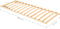 vidaXL - Lattenbodem - met - 13 - latten - en - verstelbaar - hoofdeinde - 70x200 - cm