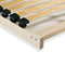 vidaXL - Lattenbodem - met - 28 - latten - 7 - zones - 100x200 - cm