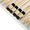 vidaXL - Lattenbodem - met - 28 - latten - 7 - zones - 140x200 - cm