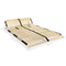 vidaXL - Lattenbodem - met - 28 - latten - 7 - zones - 140x200 - cm
