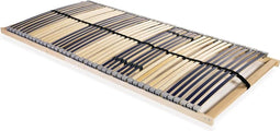 vidaXL - Lattenbodem - met - 42 - latten - 7 - zones - 100x200 - cm