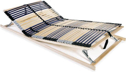 vidaXL - Lattenbodem - met - 42 - latten - 7 - zones - 140x200 - cm