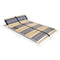 vidaXL - Lattenbodem - met - 42 - latten - 7 - zones - 140x200 - cm