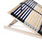 vidaXL - Lattenbodem - met - 42 - latten - 7 - zones - 140x200 - cm