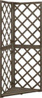vidaXL - Latwerk - hoekmodel - 50x50x145 - cm - massief - vurenhout