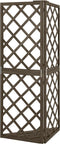 vidaXL - Latwerk - hoekmodel - 50x50x145 - cm - massief - vurenhout