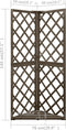 vidaXL - Latwerk - hoekmodel - 50x50x145 - cm - massief - vurenhout
