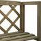vidaXL - Latwerk - met - schappen - 55x30x140 - cm - massief - vurenhout - grijs
