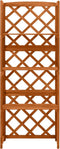 vidaXL - Latwerk - met - schappen - 55x30x140 - cm - massief - vurenhout